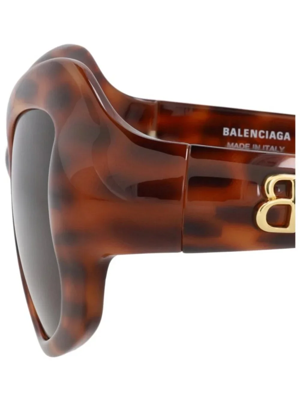 New Balenciaga Women's Sunglasses Cat Eye Bio Injection Frame Havana Havana Grey